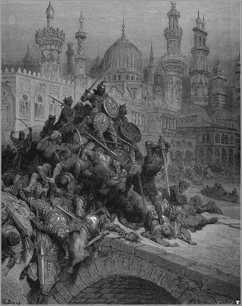 illustrasjon av Ludovico Ariostos "Orlando Furioso". av Gustave Dore