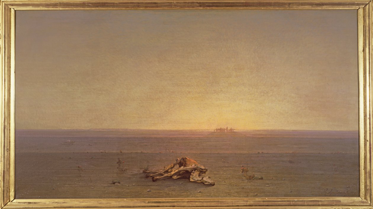 Sahara eller, ørkenen, 1867 av Gustave Guillaumet