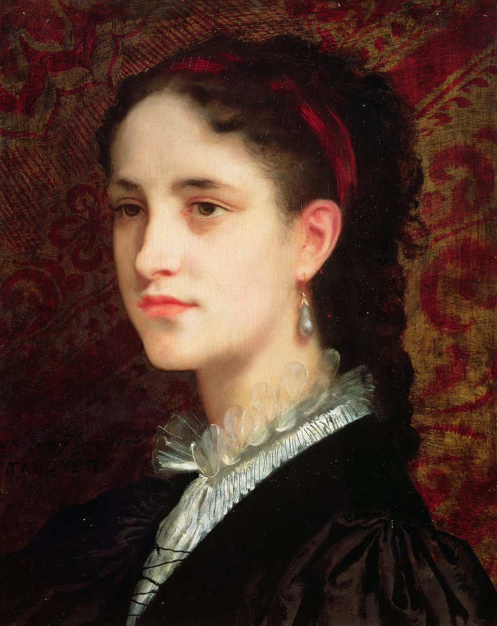 Portrett av en ung kvinne av Gustave Jacquet