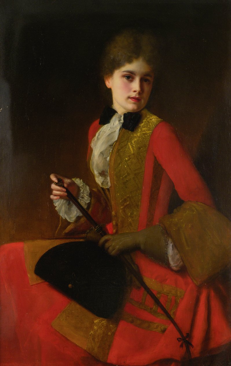 Jente i en ridevane av Gustave Jacquet