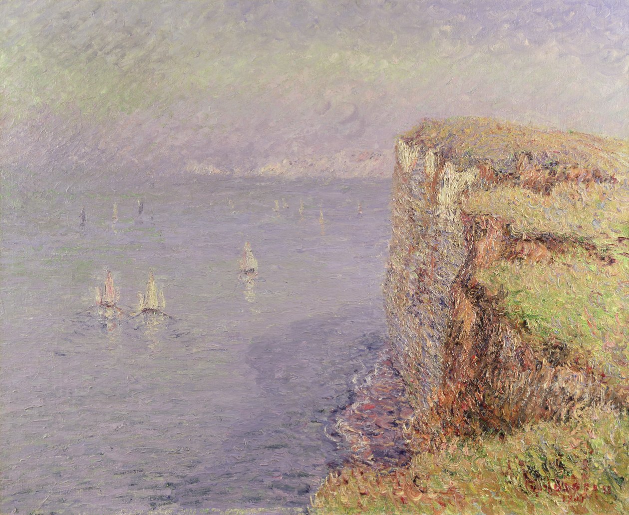 Klipper i Normandie, 1901 av Gustave Loiseau