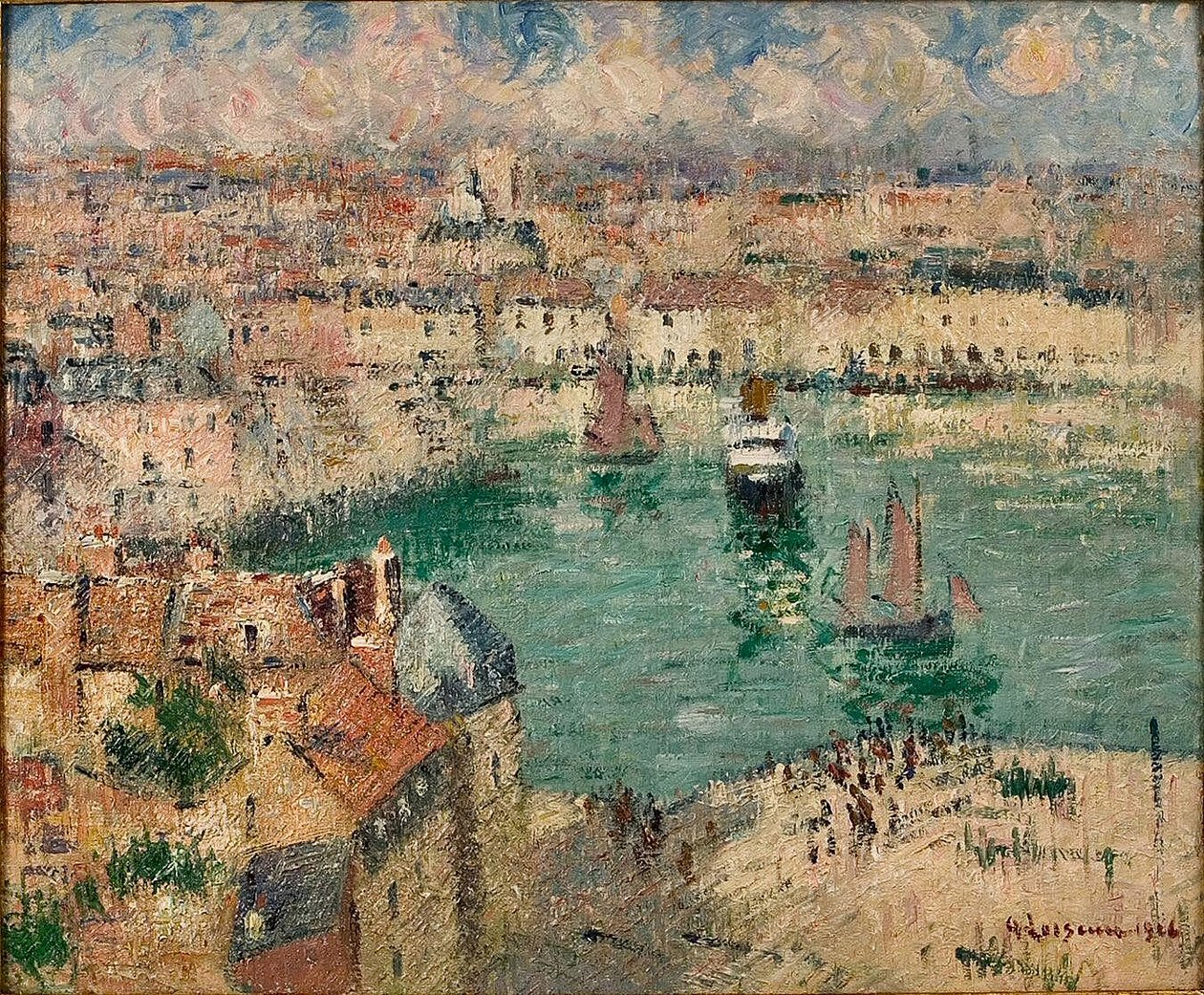 Dieppen havn av Gustave Loiseau