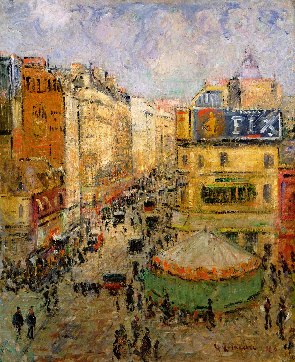 Rue de Clignancourt, 1924 av Gustave Loiseau