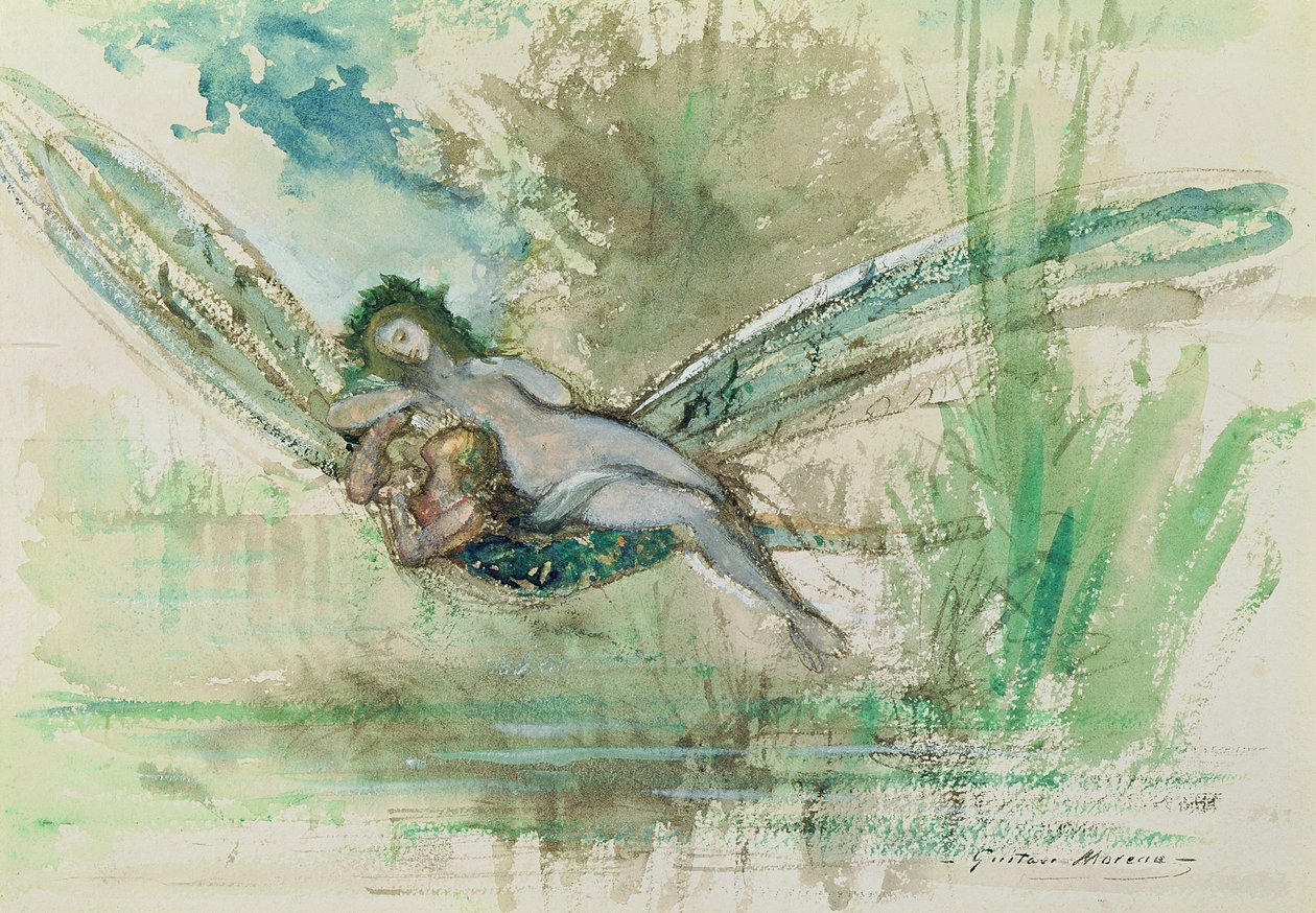 Dragonfly, ca. 1884 av Gustave Moreau