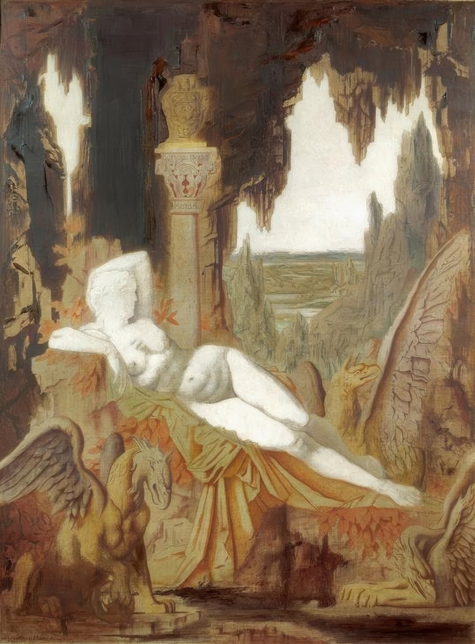 Griffin fe av Gustave Moreau