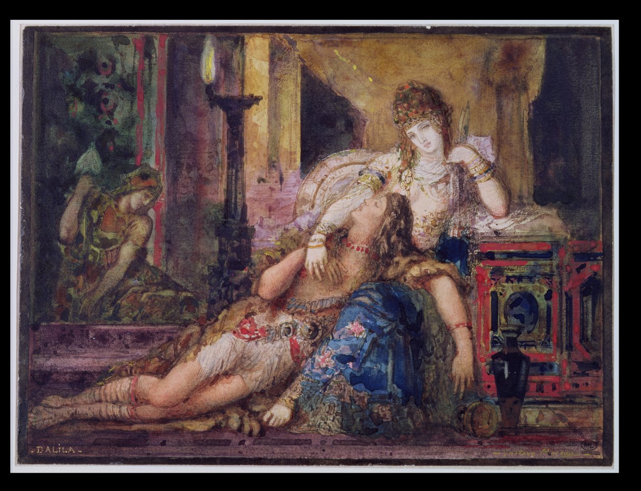 Samson og Delila av Gustave Moreau