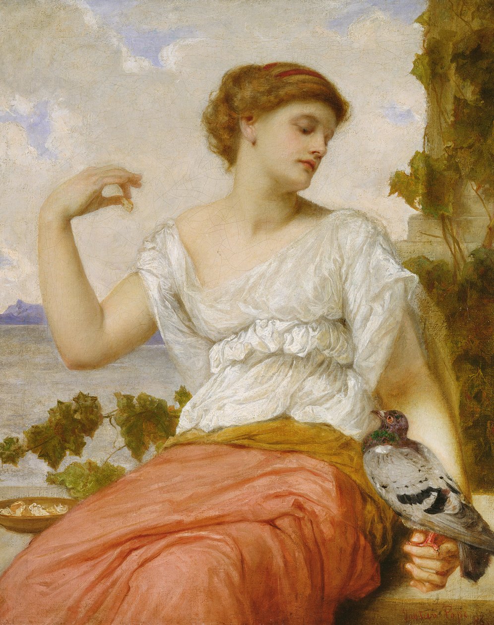 Kjæledyrduen, 1886 av Gustave Pope