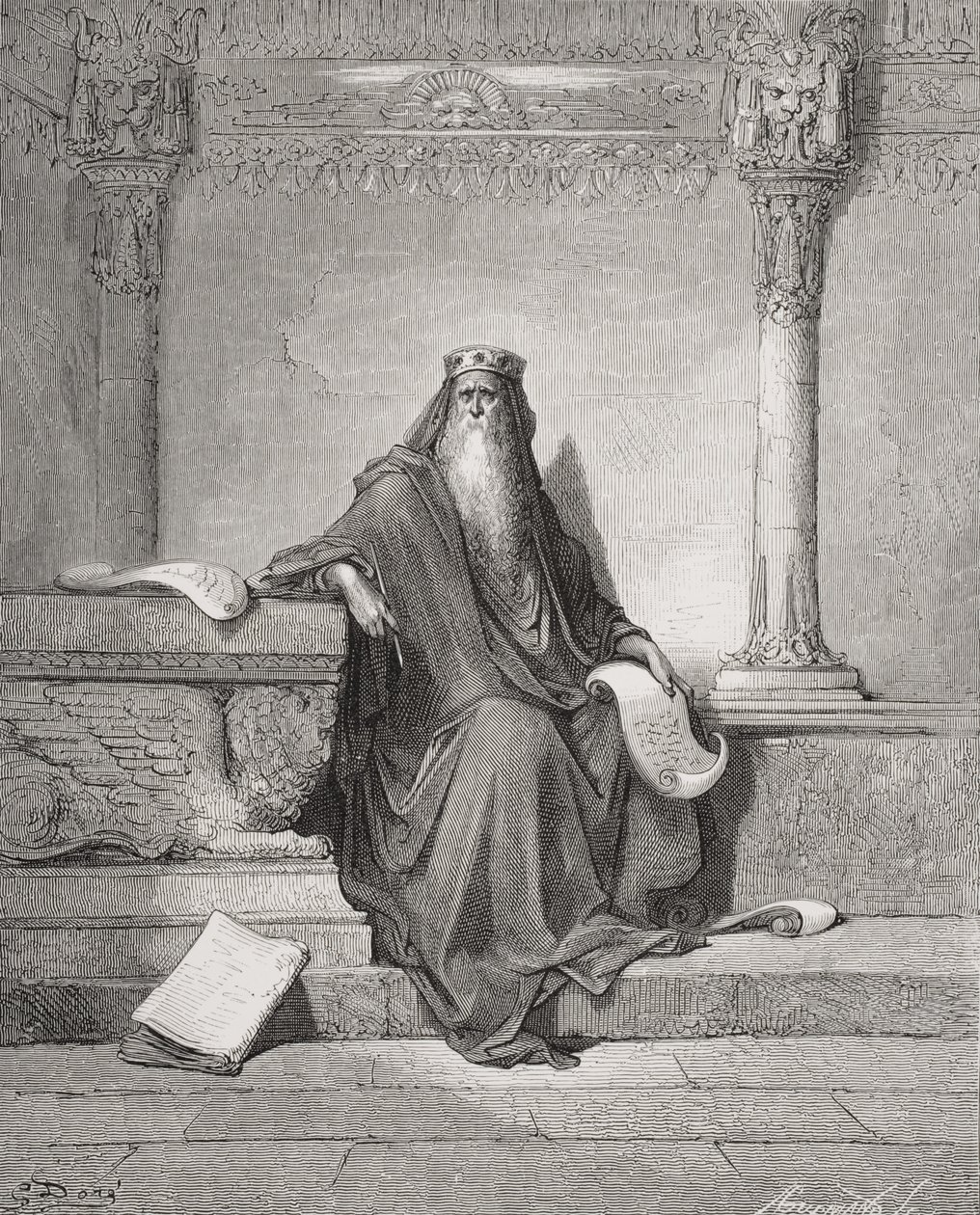 Solomon, illustrasjon fra Dores 