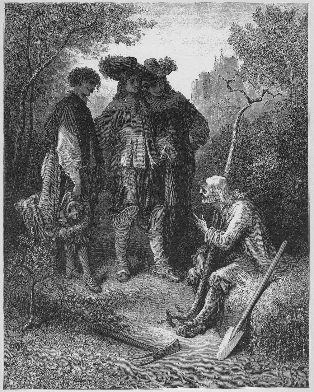den gamle mannen og de tre unge mennene - den gamle mannen og de tre unge mennene - fra 