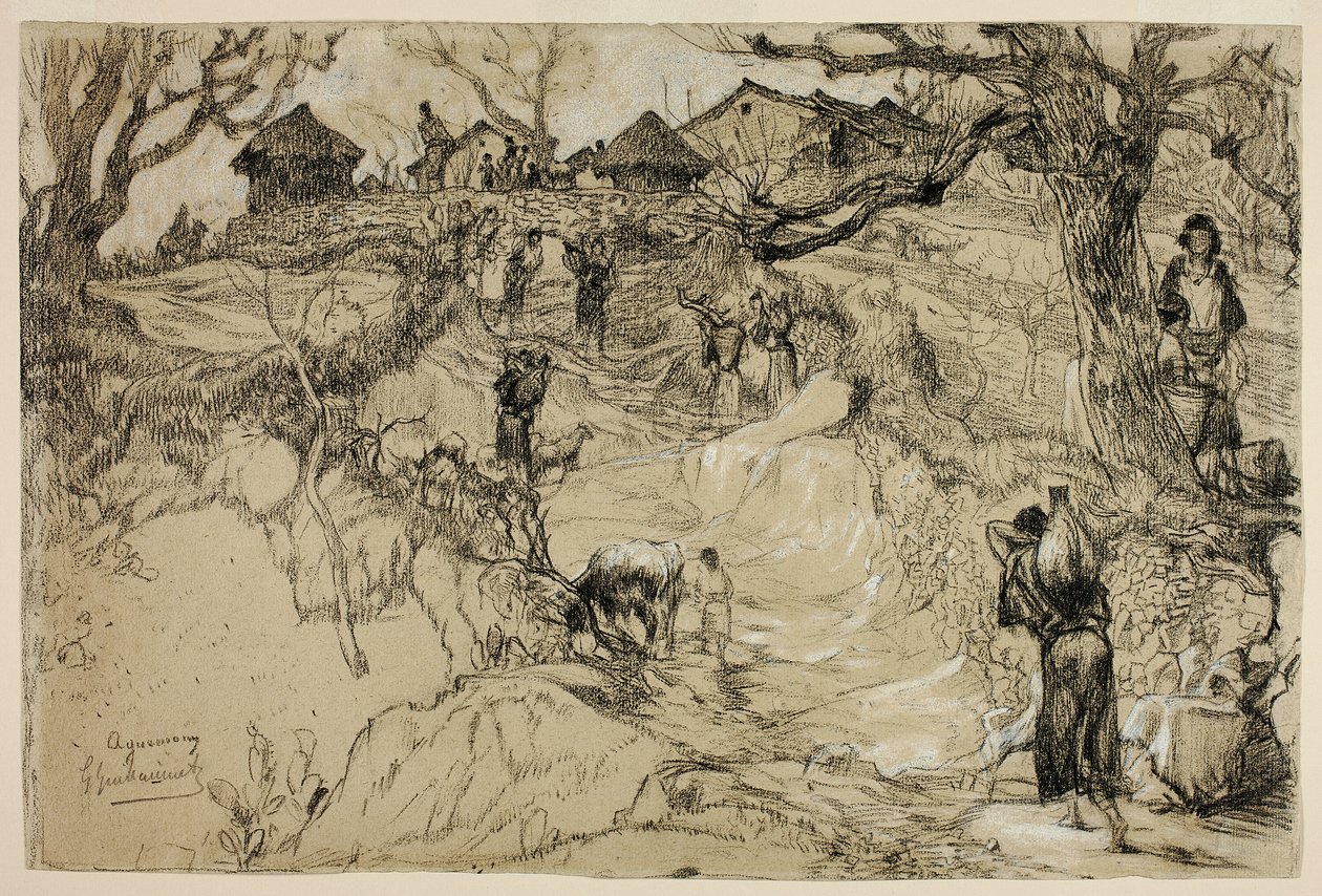 Aquemoun, Algerie av Gustave Achille Guillaumet