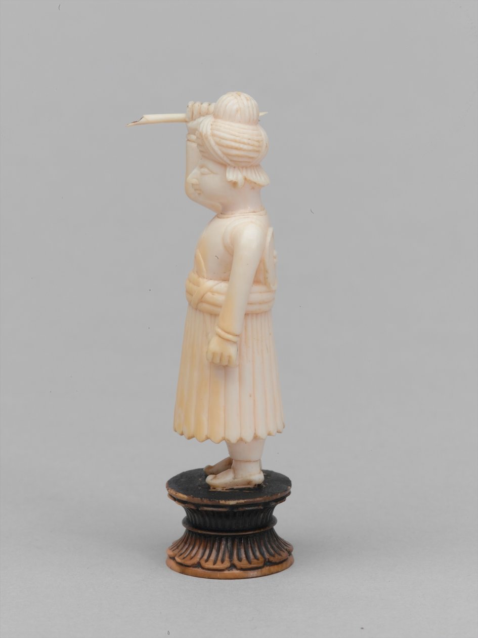 Svart bonde, sjakkbrikke, India, 1820 ca av Gustave Adolphe Chassevent Bacques