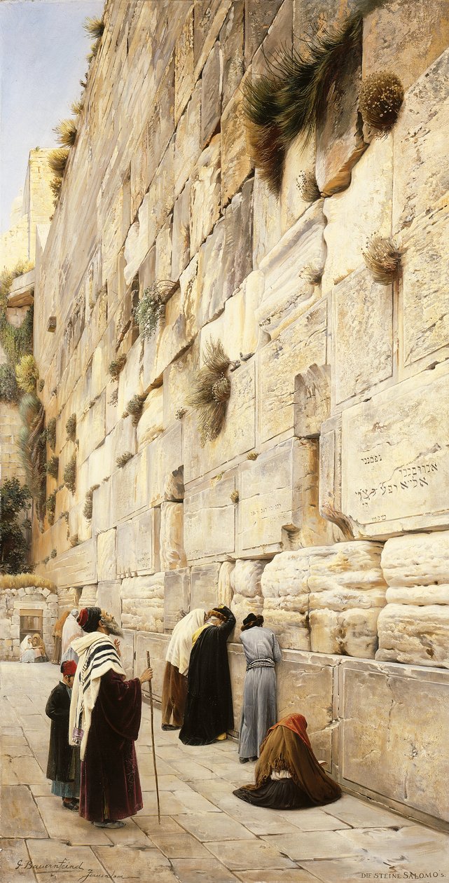 Klagemuren, Jerusalem av Gustave Bauernfeind