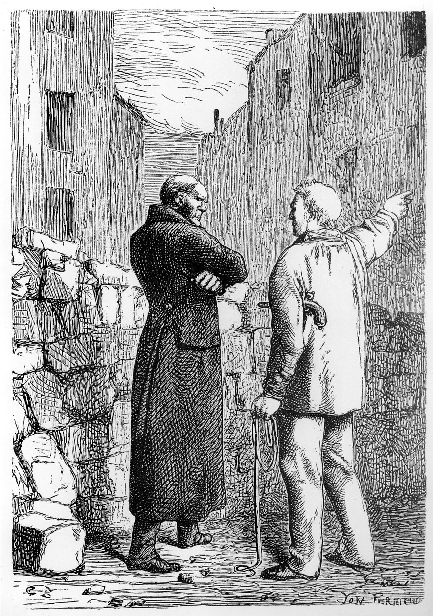 Jean Valjean får sin hevn, illustrasjon fra 