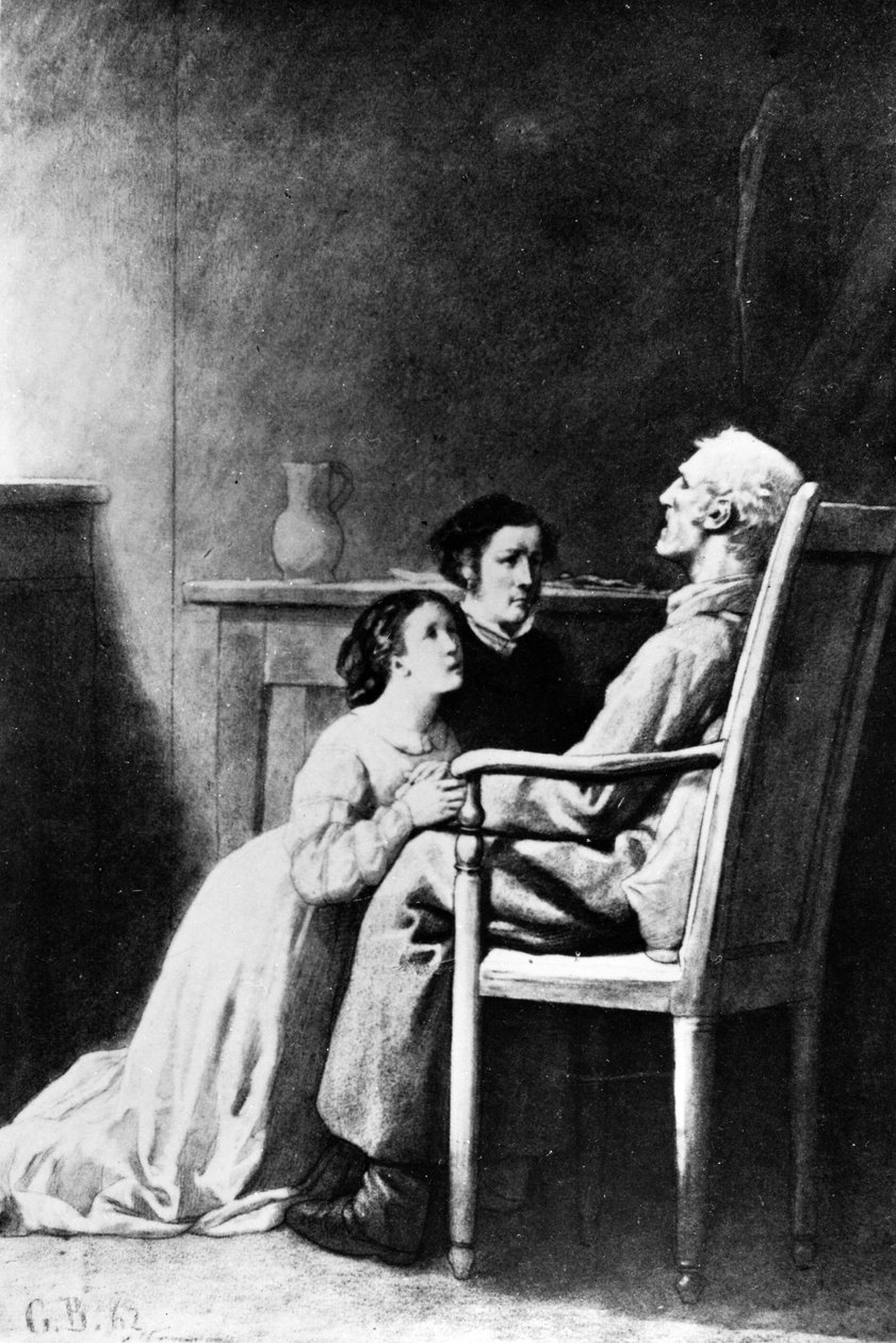 The Death of Jean Valjean, illustrasjon fra 