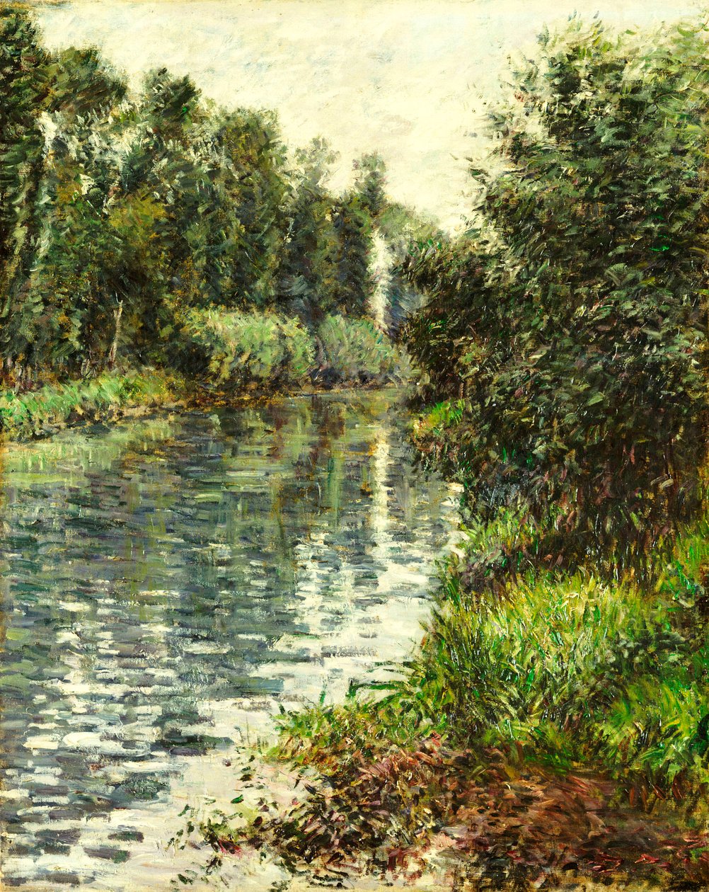 En liten gren av Seinen, Argenteuil, 1888-90 av Gustave Caillebotte