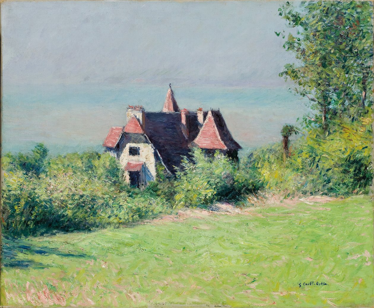 En villa i Trouville, 1882 av Gustave Caillebotte
