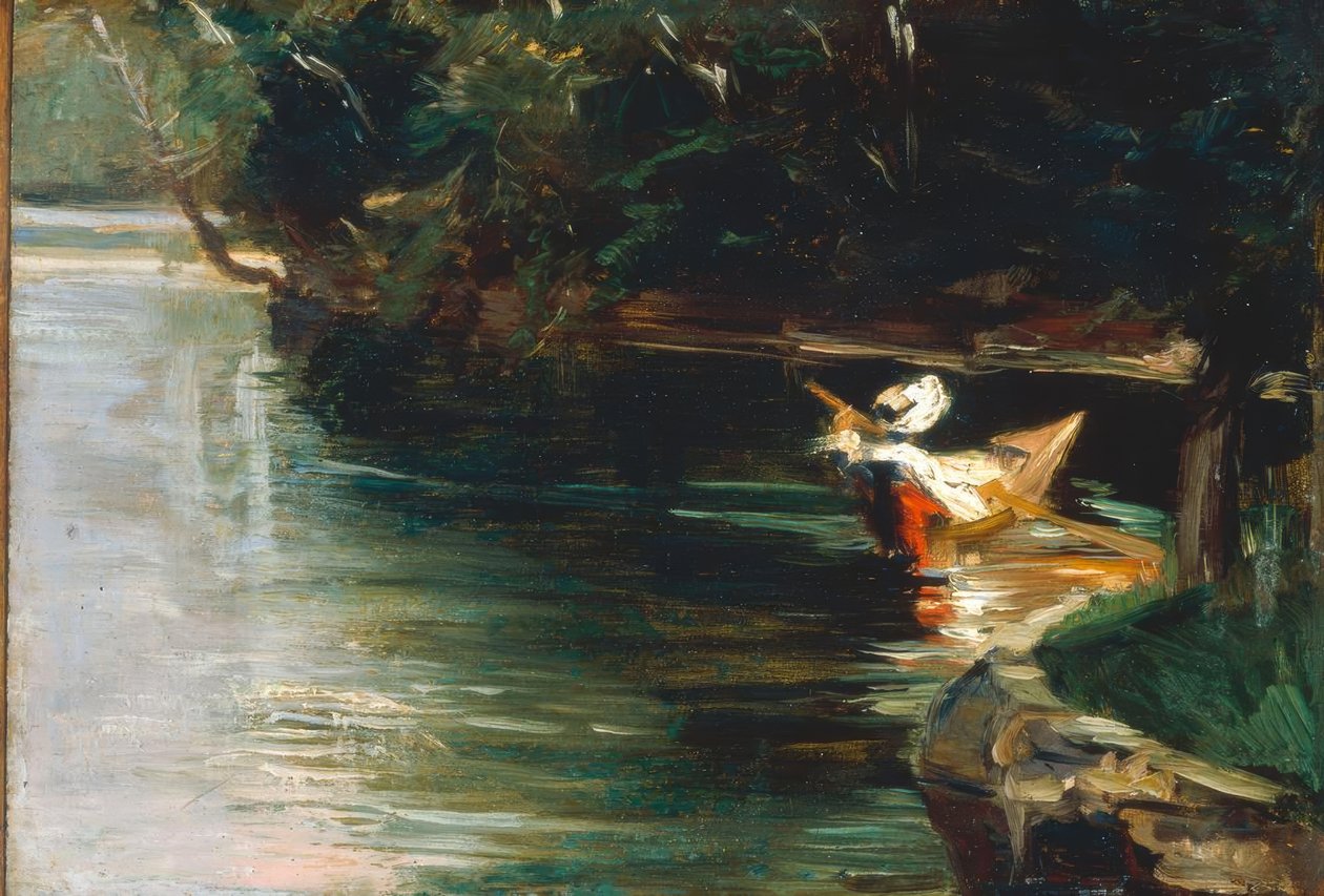 Banks of the Yerres av Gustave Caillebotte