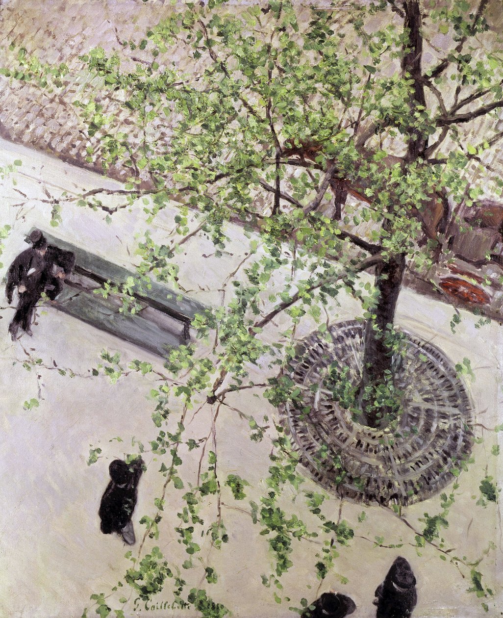 Boulevard sett ovenfra, 1880 av Gustave Caillebotte