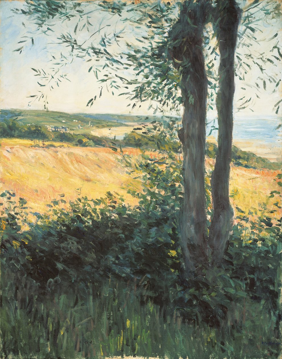 Ved havet, Normandie, 1884 av Gustave Caillebotte