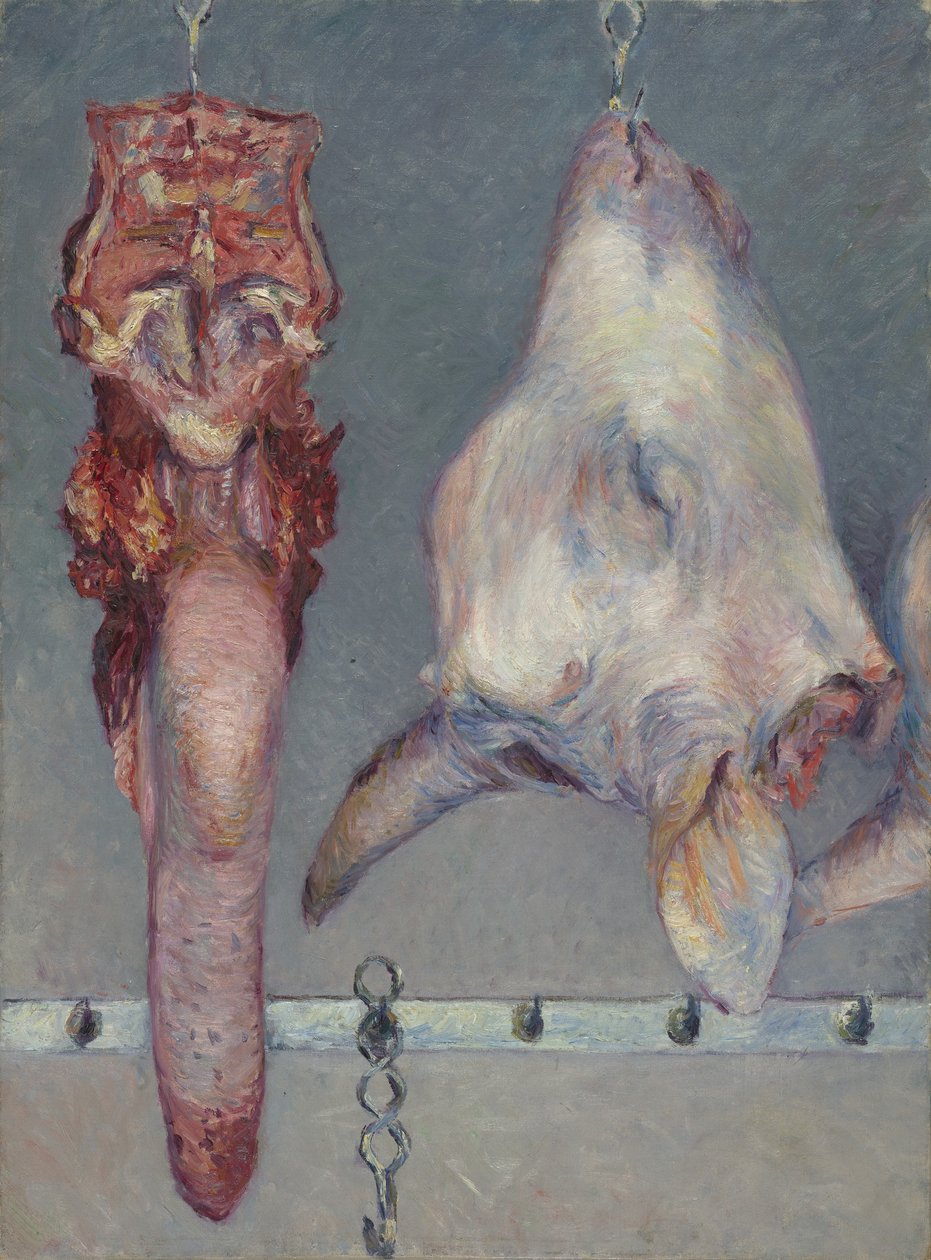 Kalvehode og oksetunge, ca. 1882 av Gustave Caillebotte