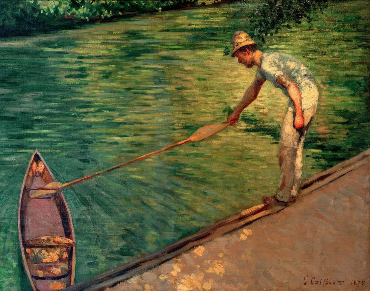 Båtfører bringer tilbake sin perisory av Gustave Caillebotte