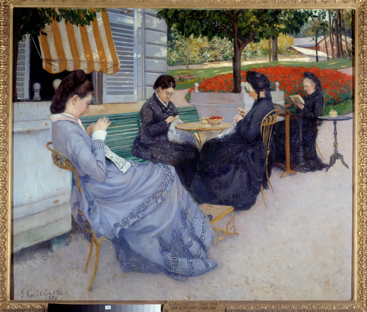 Landsportretter (sy kvinner). Maleri av Gustave Caillebotte (1848-1894) av Gustave Caillebotte