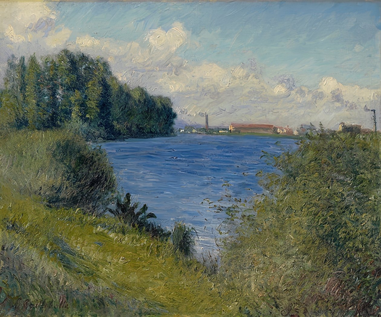 Seinen ved Argenteuil. Rundt 1892 av Gustave Caillebotte