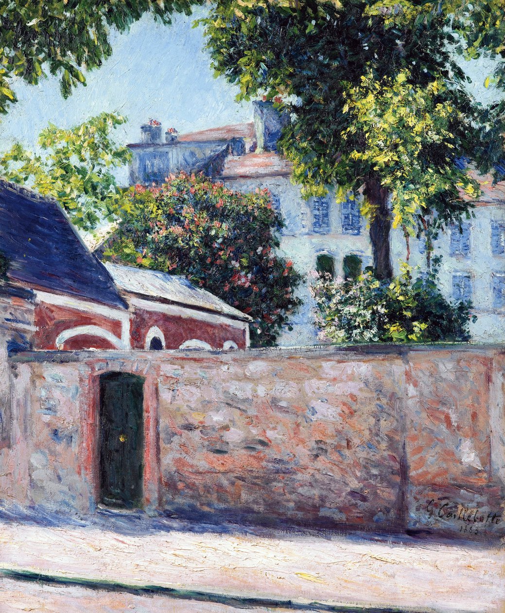 Hus i Argenteuil - Maleri av Gustave Caillebotte (1848-1894) av Gustave Caillebotte