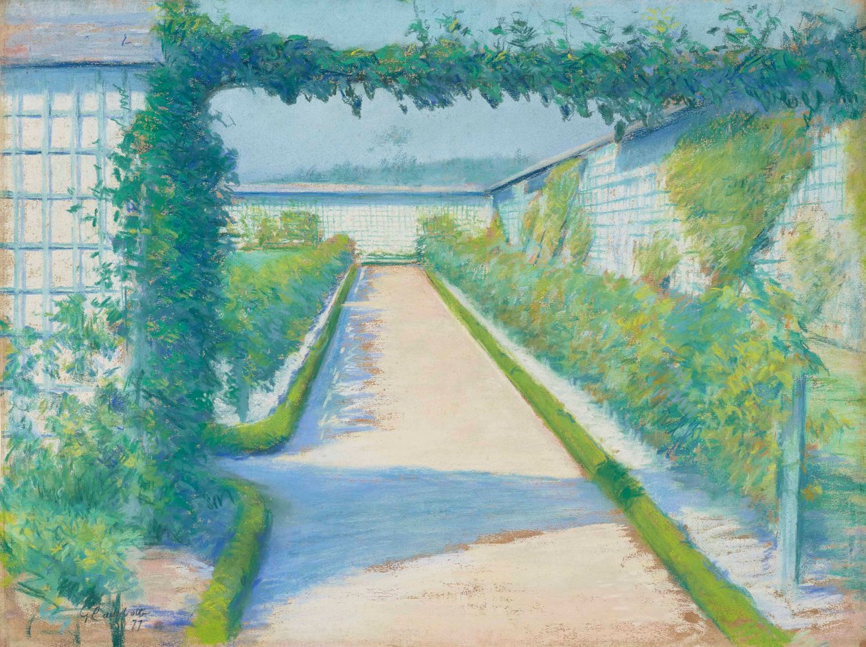 Grønnsakshage, Yerres, 1877 av Gustave Caillebotte