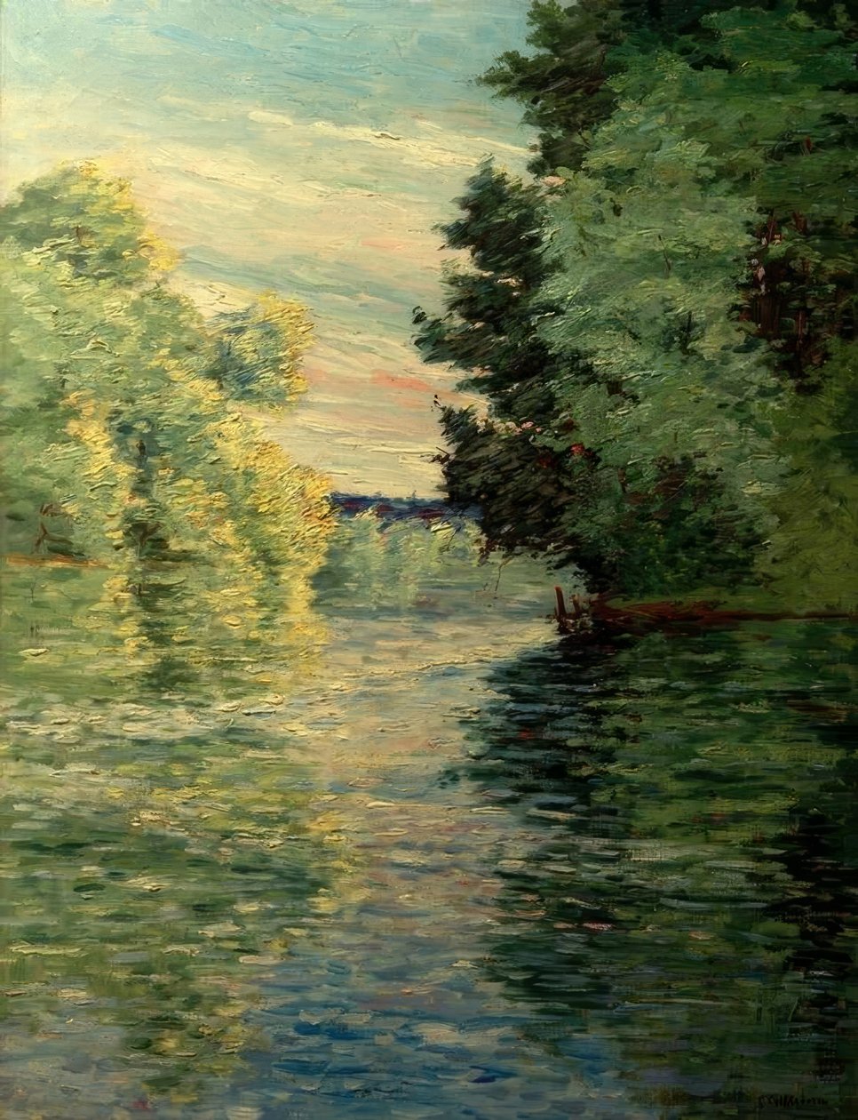 Den lille armen til Seinen nær Argenteuil av Gustave Caillebotte