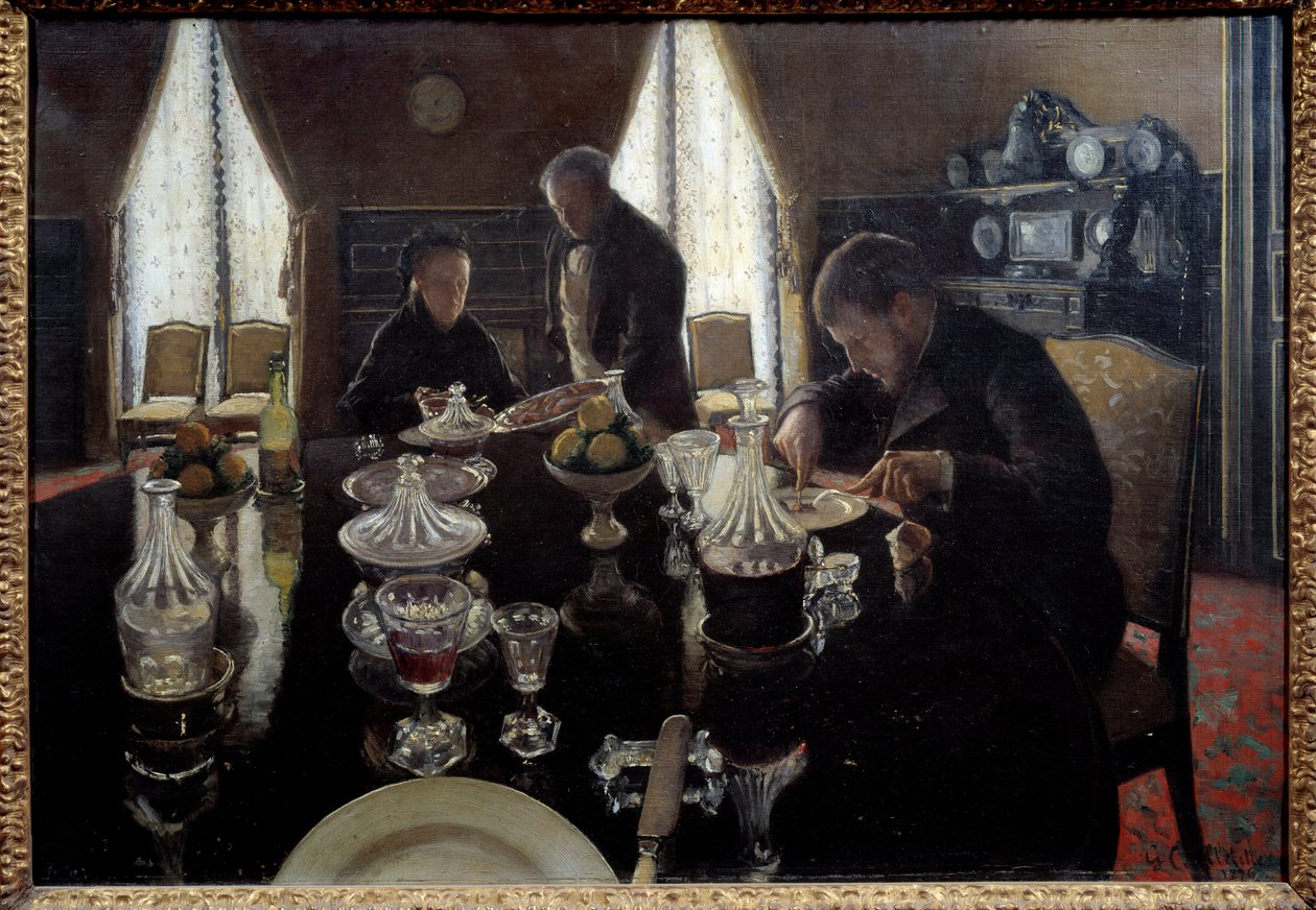 Lunsj. Maleri av Gustave Caillebotte av Gustave Caillebotte