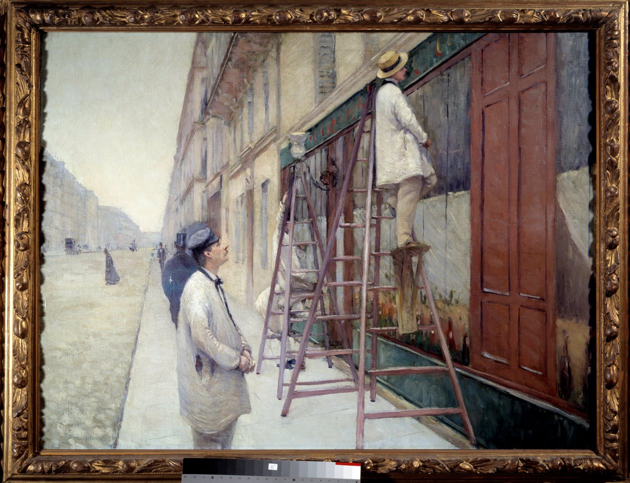 Malere i bygning i 1877. Maleri av Gustave Caillebotte av Gustave Caillebotte