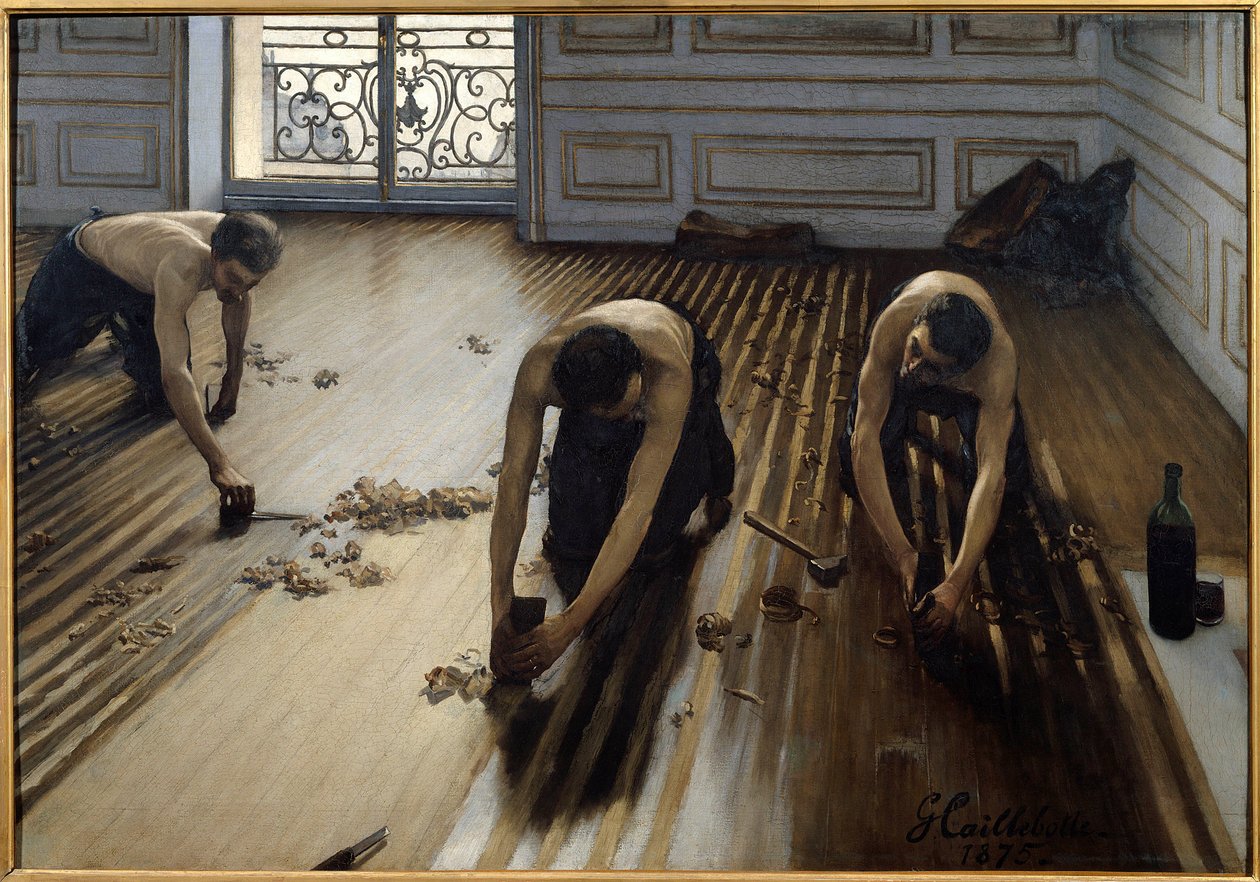 Flat parkett av Gustave Caillebotte