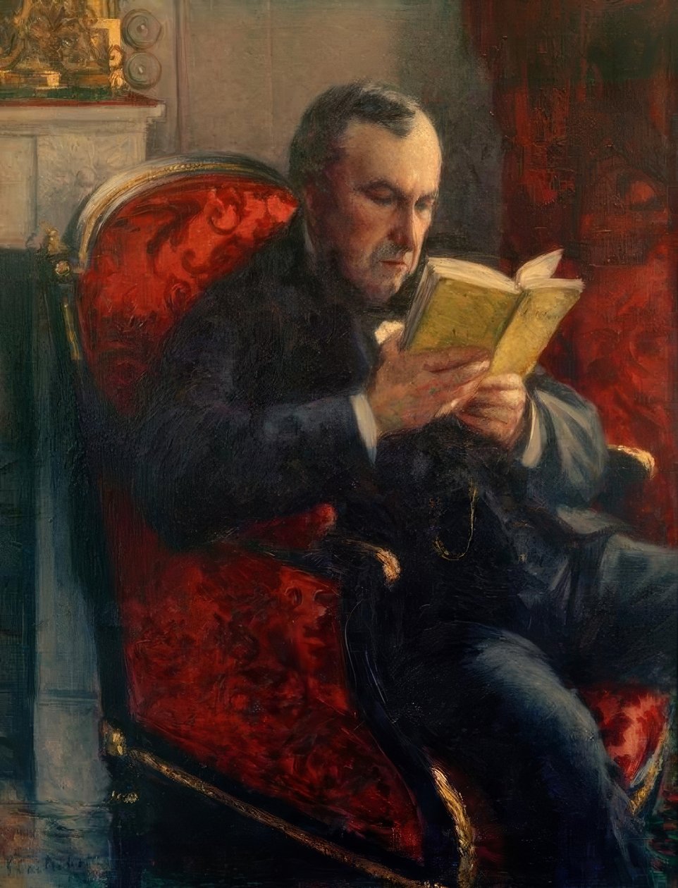 Portrett av Eugène Daufresne av Gustave Caillebotte