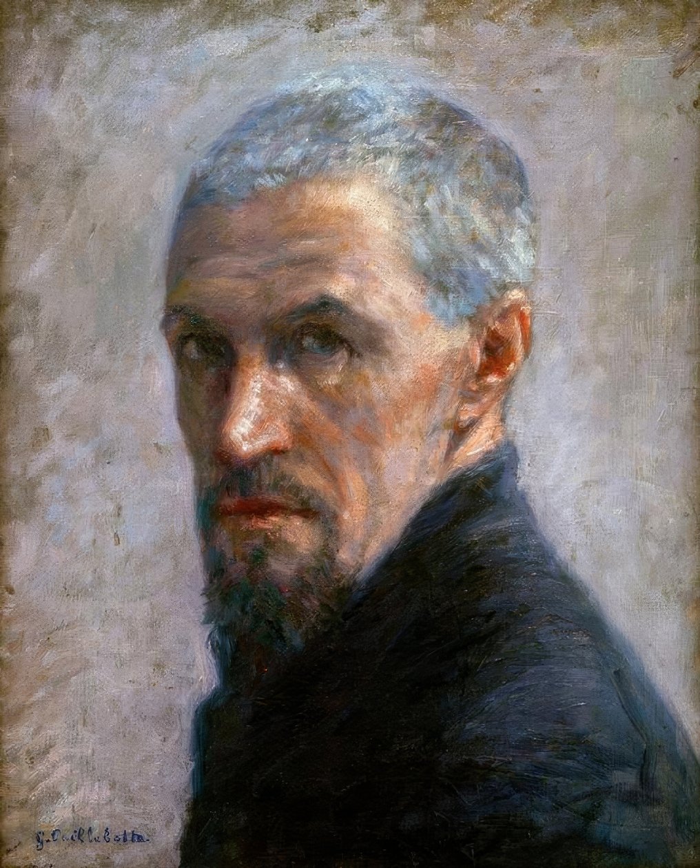 Portrett av kunstneren av Gustave Caillebotte