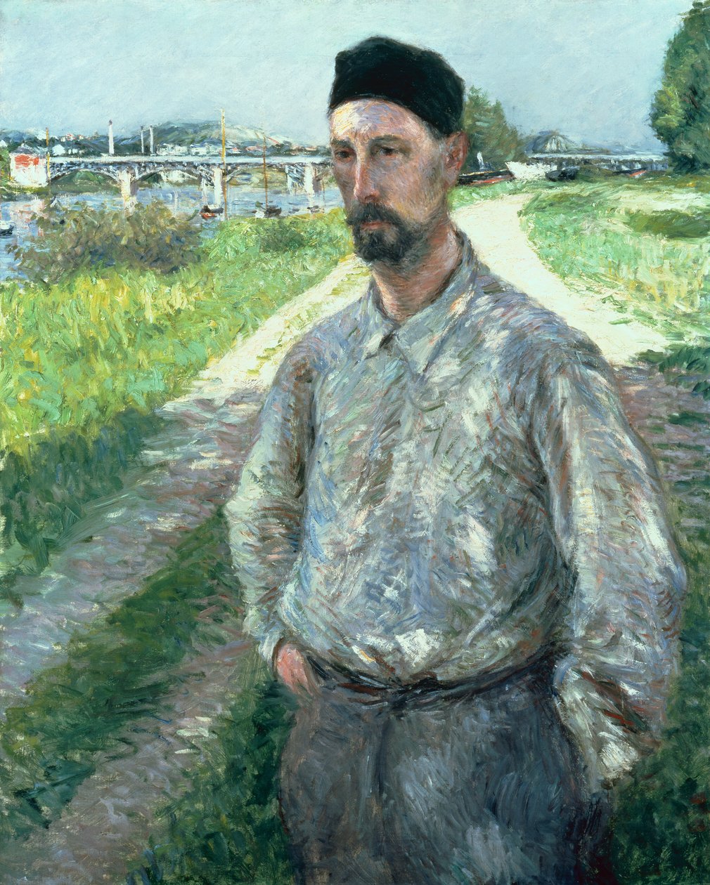 Portrett av Eugene Lamy av Gustave Caillebotte