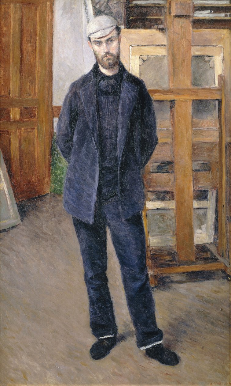 Portrett av Pierre Rabot, full lengde; Portrett av Pierre Rabot; og Pied, 1893 av Gustave Caillebotte