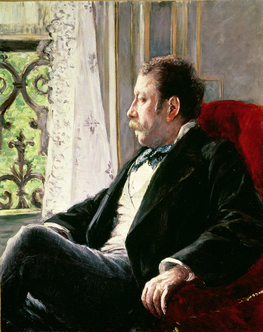 Portrett av en mann av Gustave Caillebotte