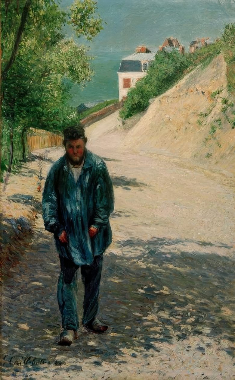 Père Magloire på veien mellom Saint-Clair og Étretat av Gustave Caillebotte