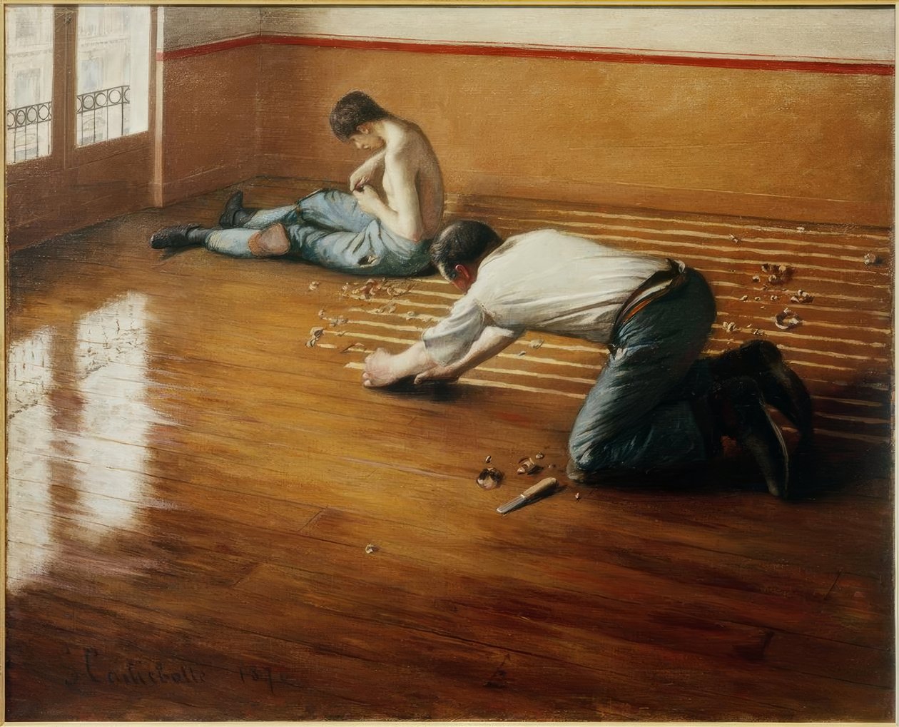 Gulvhøvler av Gustave Caillebotte