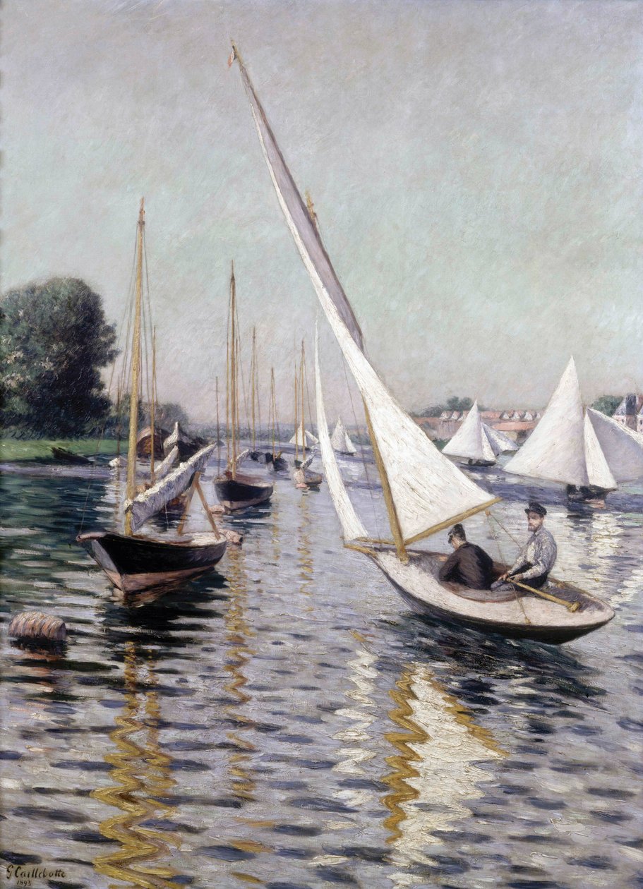 Regatta i Argenteuil, 1893. av Gustave Caillebotte