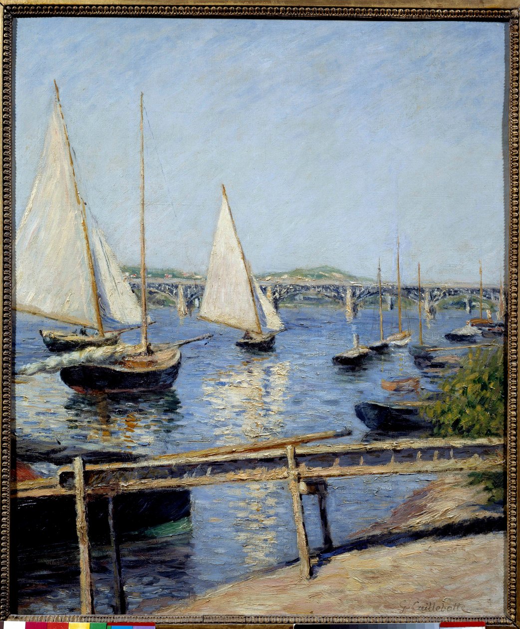 Seilbåter i Argenteuil Maleri av Gustave Caillebotte (1848-1894) 1888 Søn. 0,65x0,55 m Paris, musee d
