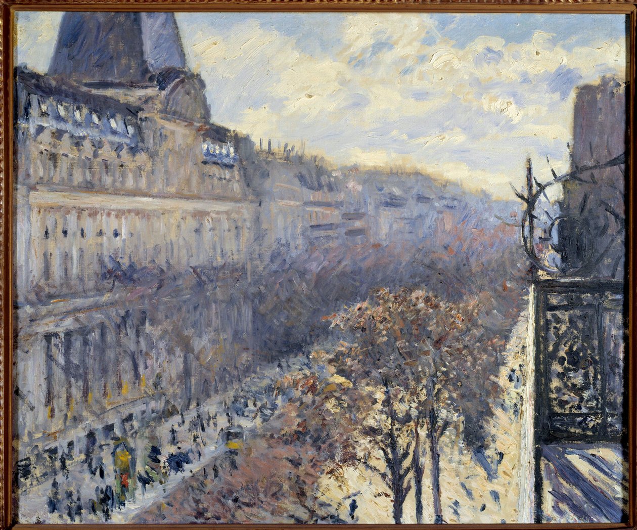 The Boulevard des Italians in Paris Maleri av Gustave Caillebotte (1848-1894) 1880 privat samling av Gustave Caillebotte