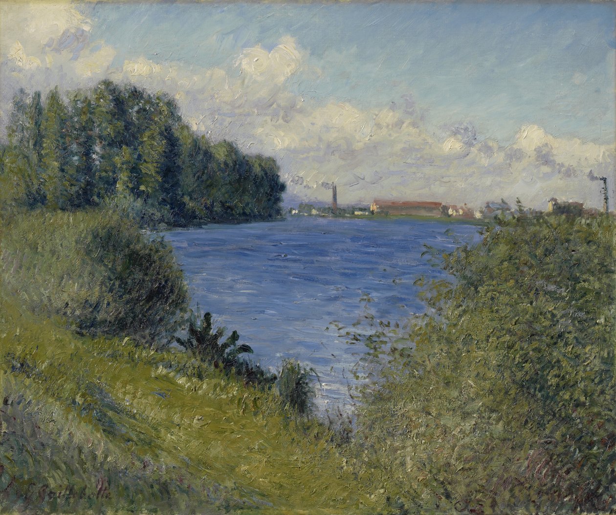 Seinen ved Argenteuil, ca. 1892 (olje på lerret) av Gustave Caillebotte