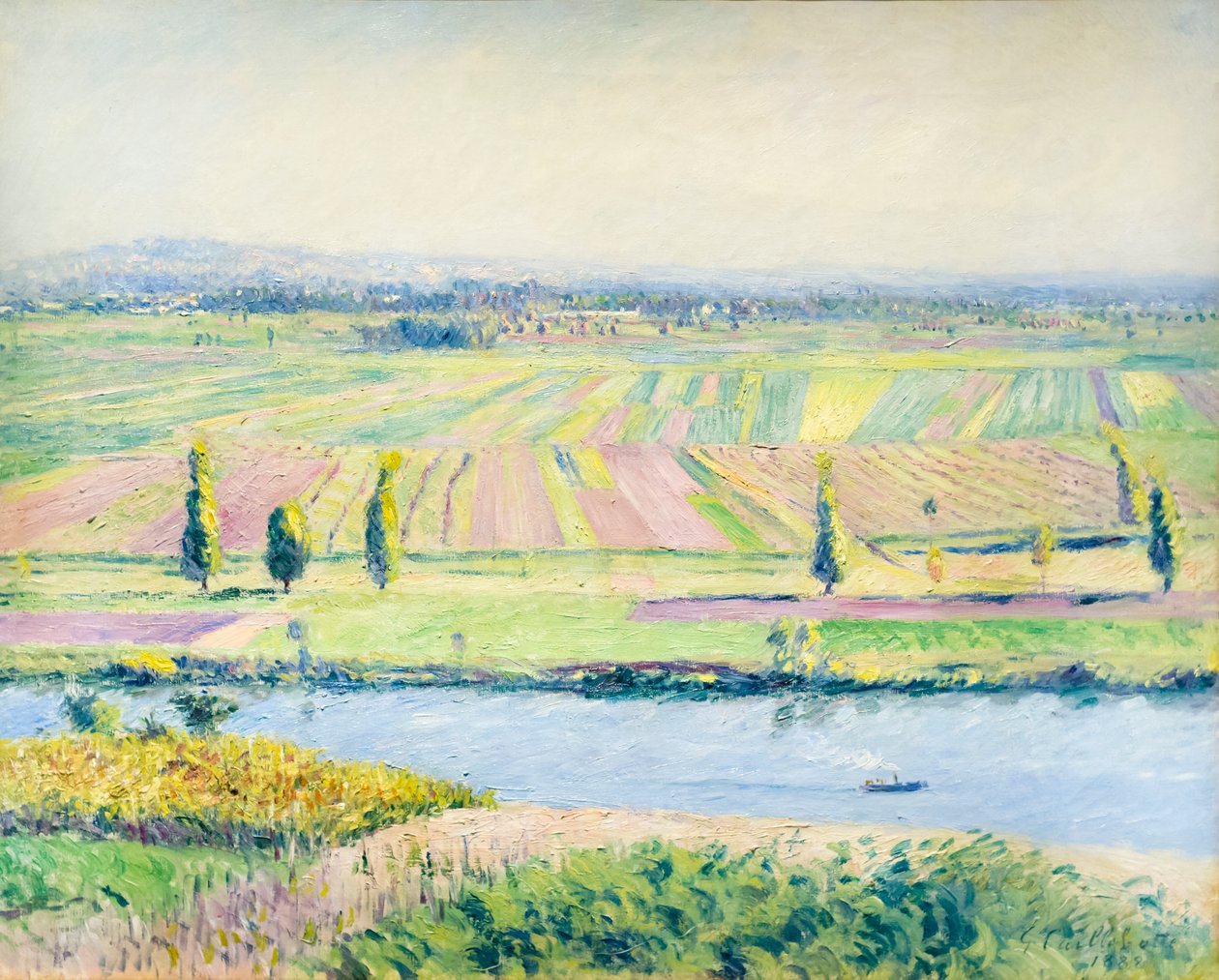 Sletten i Gennevilliers fra åsene i Argenteuil av Gustave Caillebotte