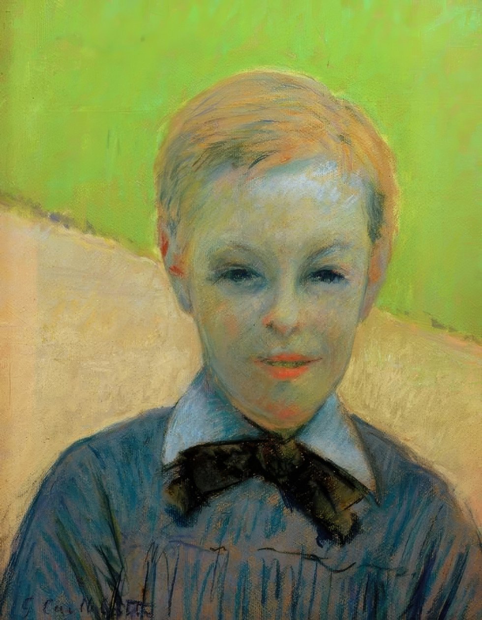Head of a Child, også kjent som Portrait of Camille Daurelle av Gustave Caillebotte