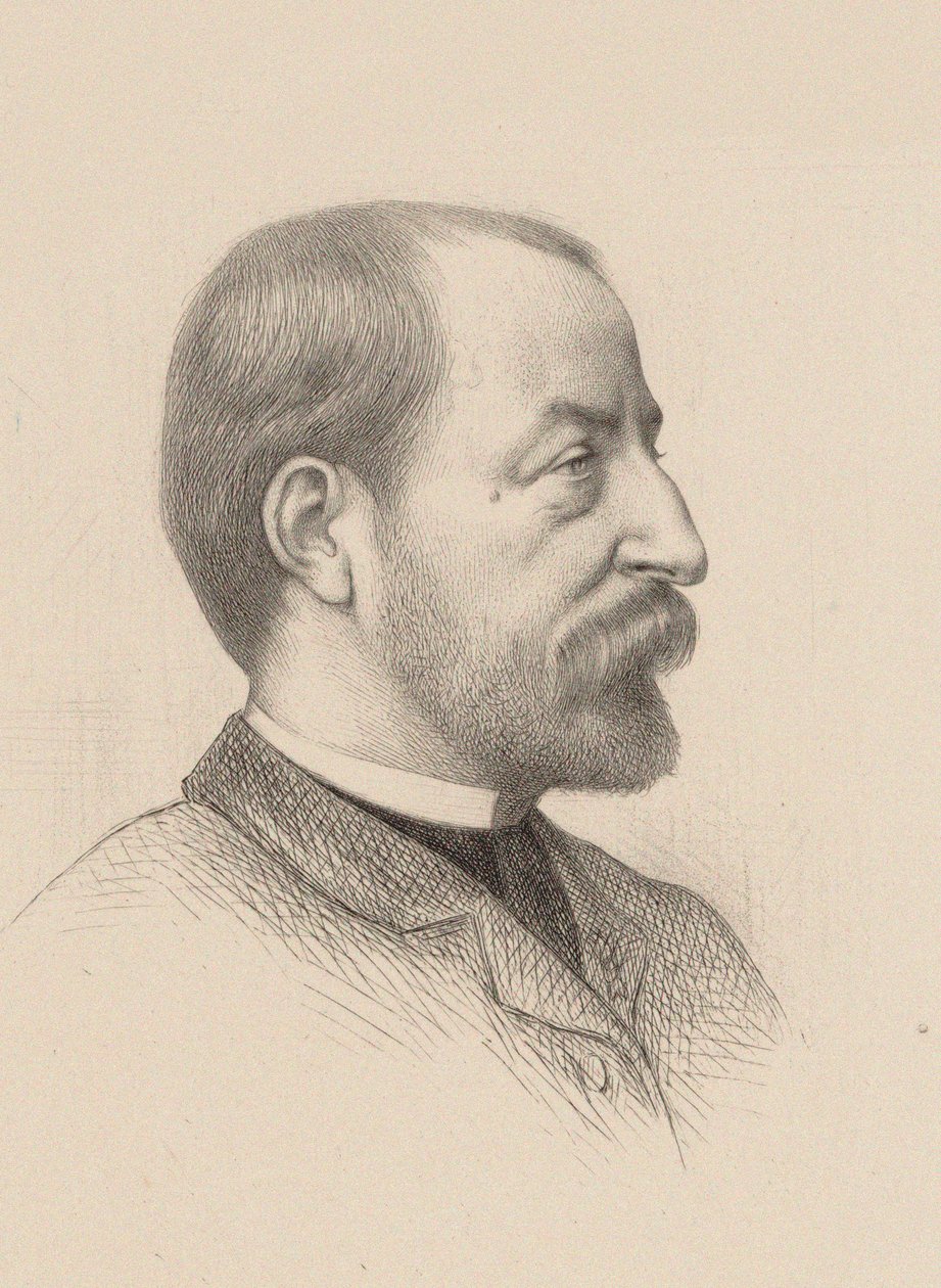 Portrett av komponisten Camille Saint-Saëns 1835-1921, 1884. av Gustave Clarence Rodolphe Boulanger