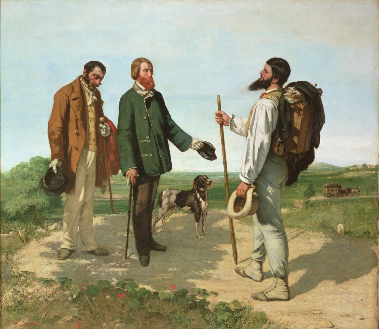 Hei, Mr Courbet av Gustave Courbet