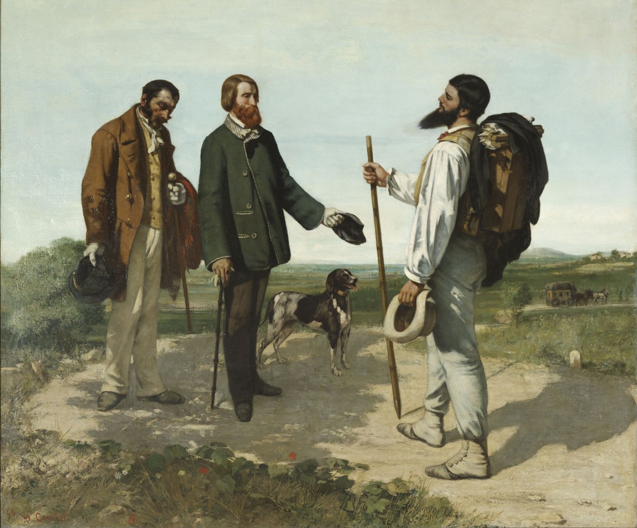 Hei, Mr Courbet av Gustave Courbet