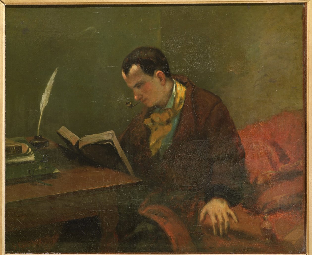 Charles Baudelaire 1821-1867, 1848 av Gustave Courbet